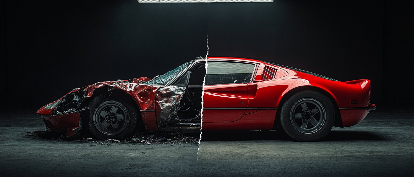 Damaged vehicle — BidXray damage analysis